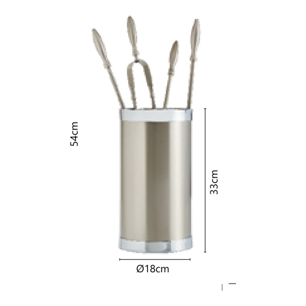 Σετ Εργαλείων Τζακιού σε Κουβά Zogometal K10-1190 Φ18x54cm - 2