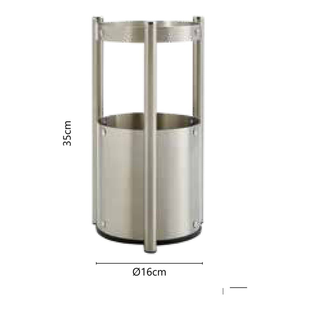 Θήκη Εργαλείων Τζακιού Zogometal K27 Φ16x35cm - 2
