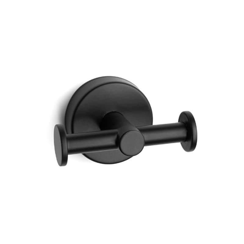 Άγκιστρο διπλό Karag Uno 122255 Ματ Μαύρο 9×5,5x6cm