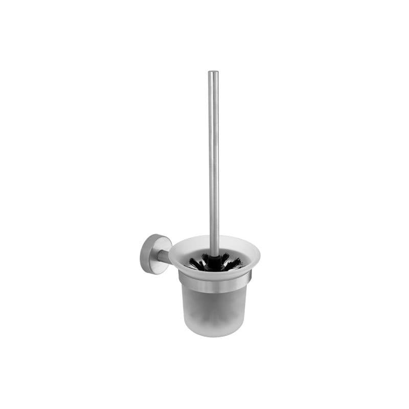 Πιγκάλ Επιτοίχιο γυάλινο Karag Uno 170199 Inox Σατινέ (ανοιχτού τύπου) 11x17x37cm
