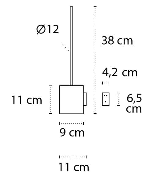 Πιγκάλ Επιτοίχιο Karag Multiuso 9677 Χρώμιο Φ9x38cm - 3