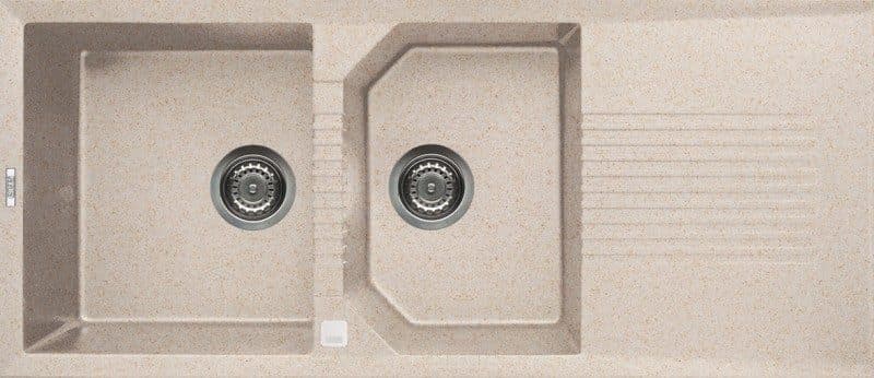 Νεροχύτης κουζίνας γρανιτένιος Elleci Tekno 500 Avena 51 116×50 (ένθετος)