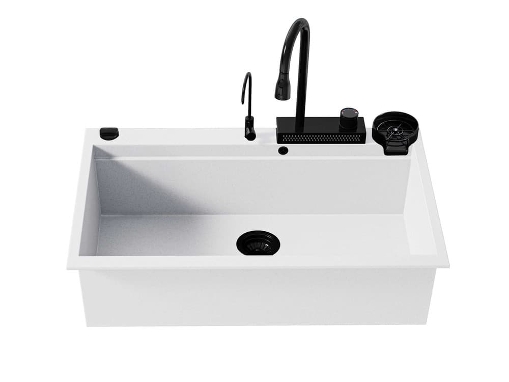 Νεροχύτης κουζίνας γρανιτένιος Sanitec Multi Granite 850 79×50 (επικαθήμενος)