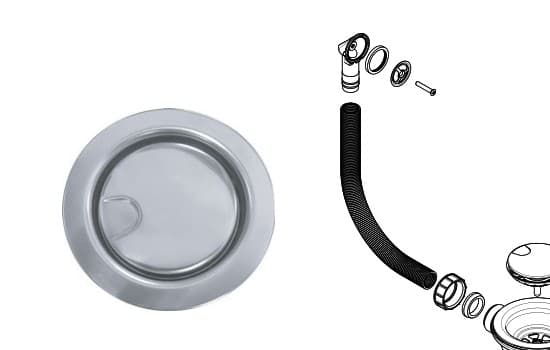 Βαλβίδα Rondo με υπερχείλιση Sanitec Inox