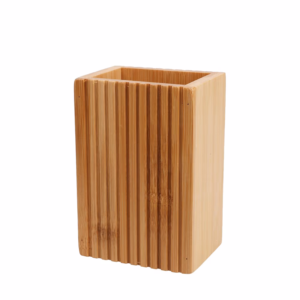 Ποτήρι Οδοντόβουρτσας από Bamboo 8.8x6.6x12.4cm MRShome DF-0086000