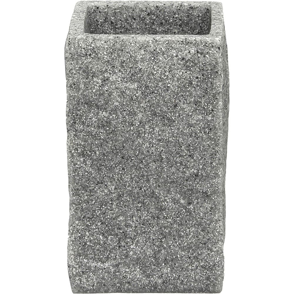 Ποτήρι Οδοντόβουρτσας Polyresin Γκρί MRShome DS-8891L02 Φ6,5x10,5cm