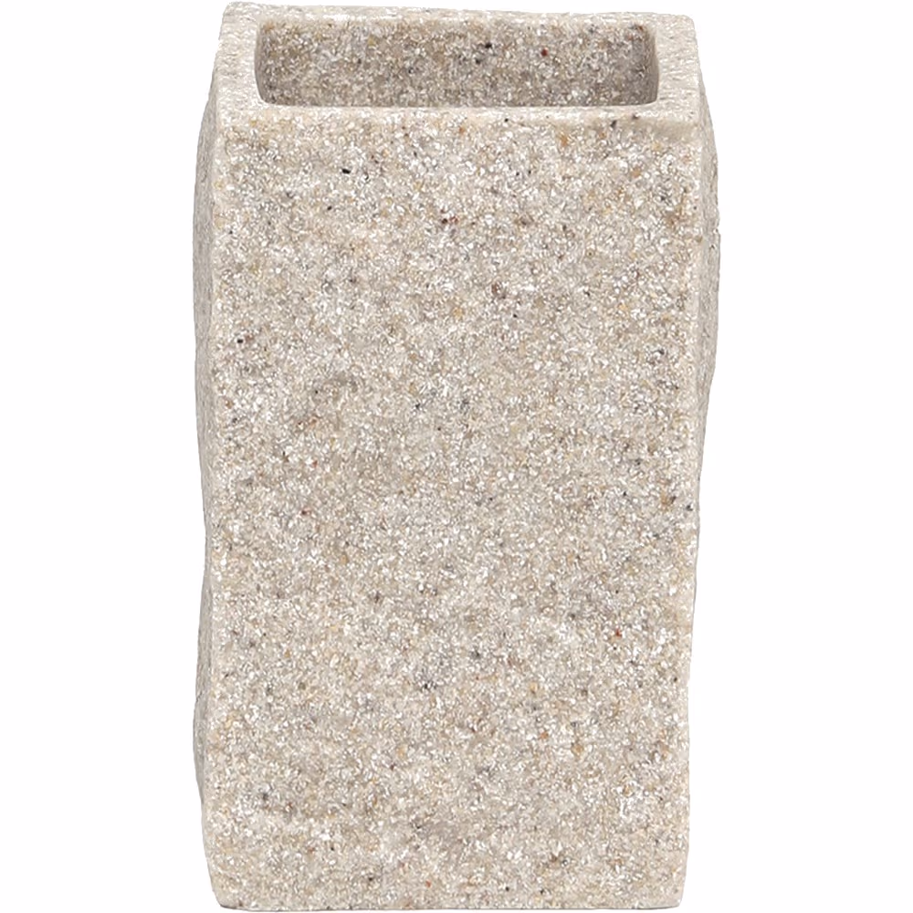 Ποτήρι Οδοντόβουρτσας Polyresin Μπέζ MRShome DS-8892L01 Φ6,5x10,5cm