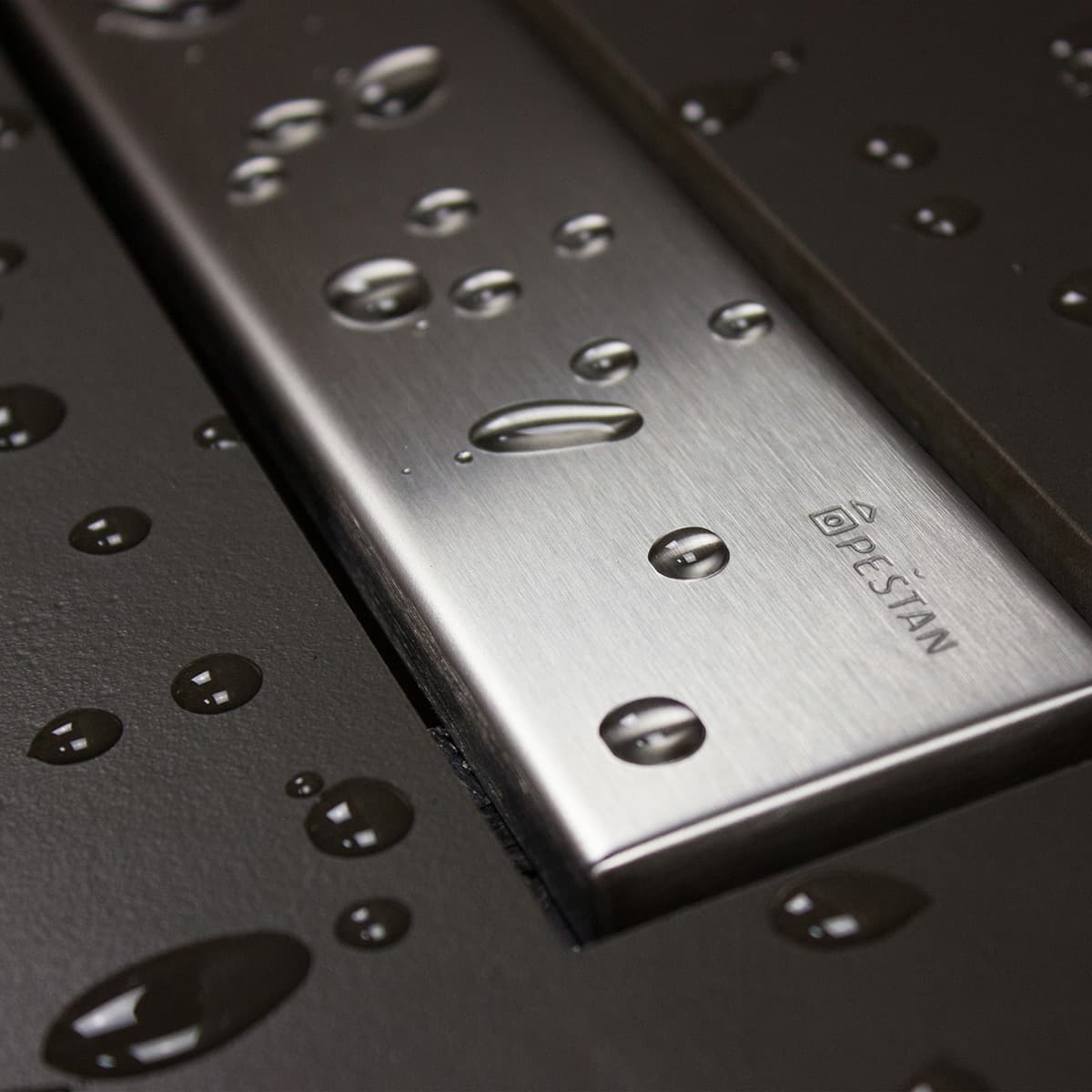 Σιφόνι δαπέδου από Inox Pestan Confluo Frameless Frame-IN Inox Σατινέ (και για πλακάκι) 13701233 85cm Υ6,2cm