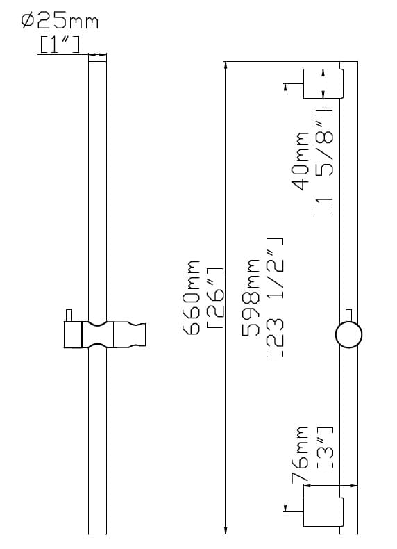 Βέργα ντους Karag Artemis AC210-B Bianco - 2