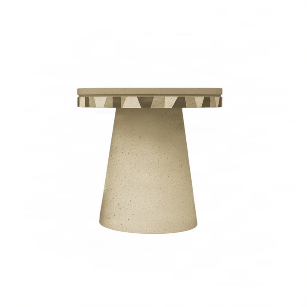 Τραπεζάκι Σαλονιού Urbi et Orbi Djembe High Beige Φ55×50cm