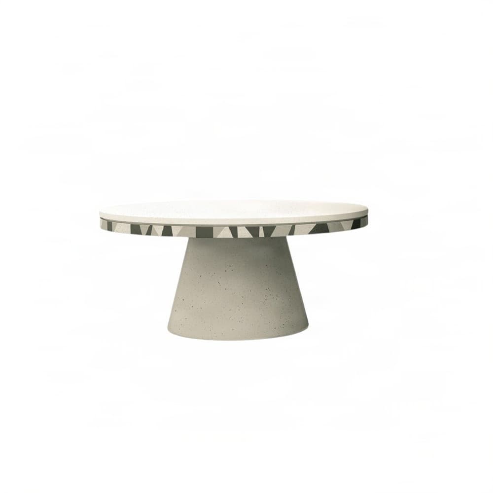 Τραπεζάκι Σαλονιού Urbi et Orbi Djembe Low AMO / Ivory top Φ70×34cm