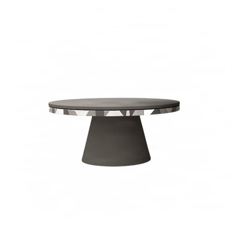 Τραπεζάκι Σαλονιού Urbi et Orbi Djembe Low Anthracite Φ70×34cm