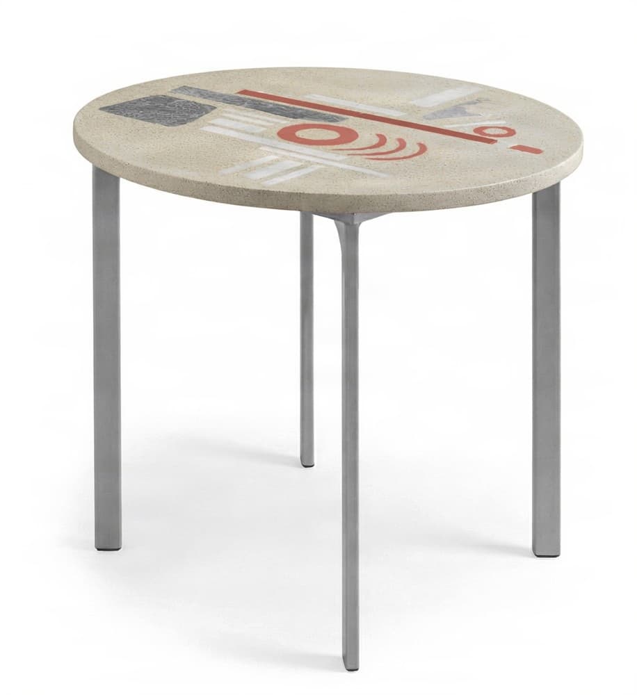 Τραπέζι Φαγητού Urbi et Orbi Legante Terrazzo Φ75×75cm