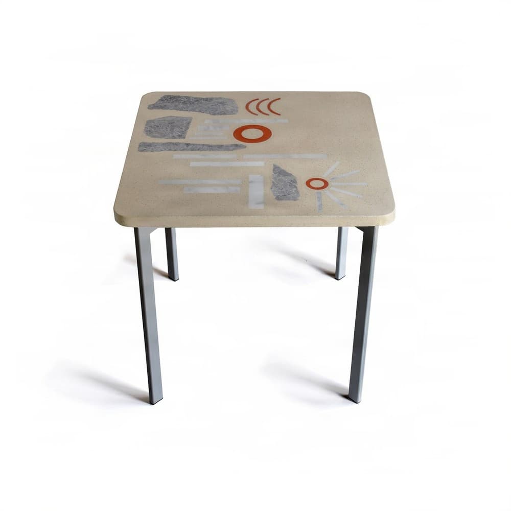 Τραπέζι Φαγητού Urbi et Orbi Legante Terrazzo 75×75×75cm