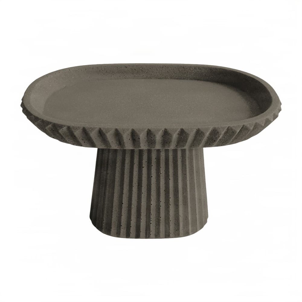 Πιατέλα με Πόδι Urbi et Orbi Siman Cake Stand Sand Anthracite 32×21×20cm