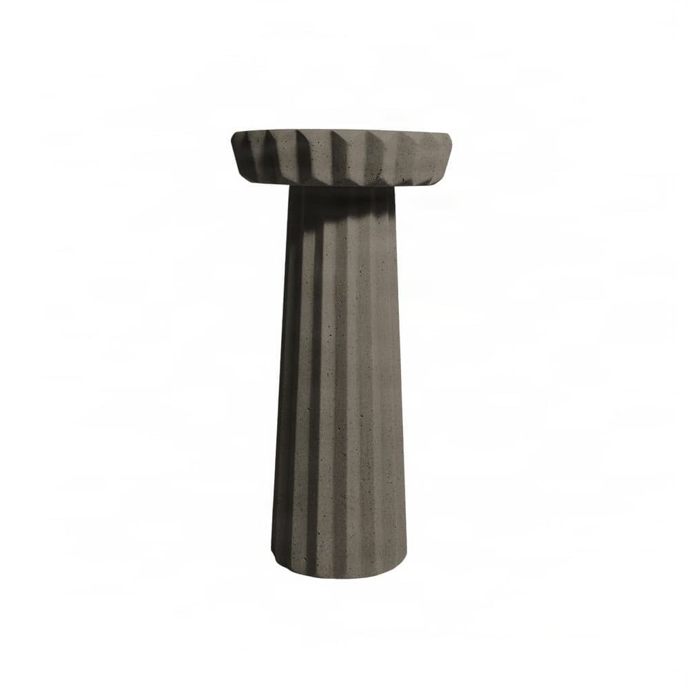 Κηροπήγιο Urbi et Orbi Siman Short Sand Anthracite Φ14×28cm