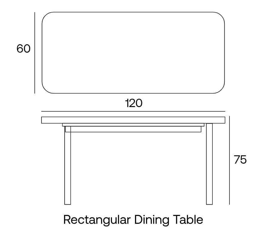 Urbi Et Orbi Strata Table Rectangular Dining Table D