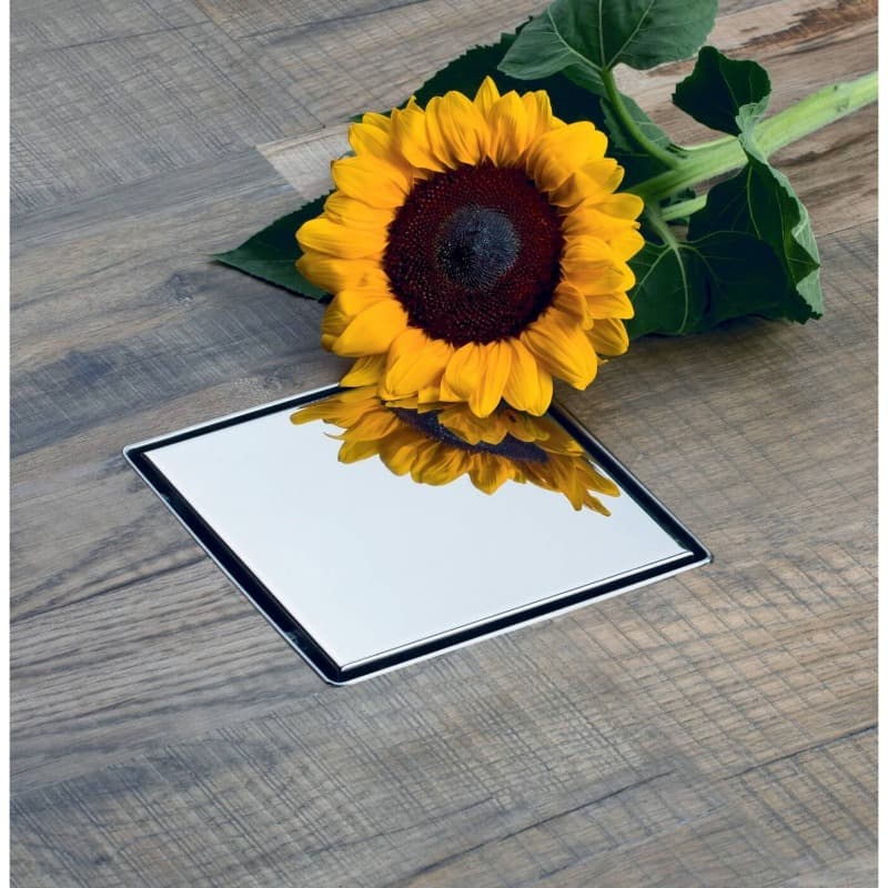 Σιφών Ferplast Floordrain In-Tile 04869 Χρώμιο 15x15cm (και για πλακάκι) Υ8,8cm - 2