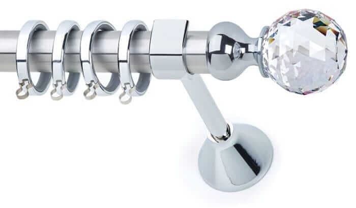 Κουρτινόξυλο Anartisi Φ25 8558 Swarovski