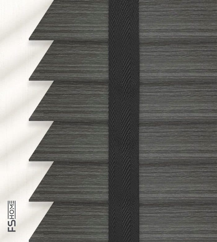 Ξύλινο Στόρι Anartisi Deco 95 50mm Γκρι Σκούρο με Νερά - 3