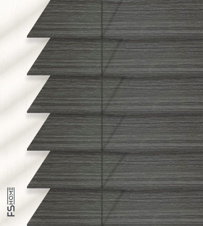 Ξύλινο Στόρι Anartisi Deco 95 50mm Γκρι Σκούρο με Νερά
