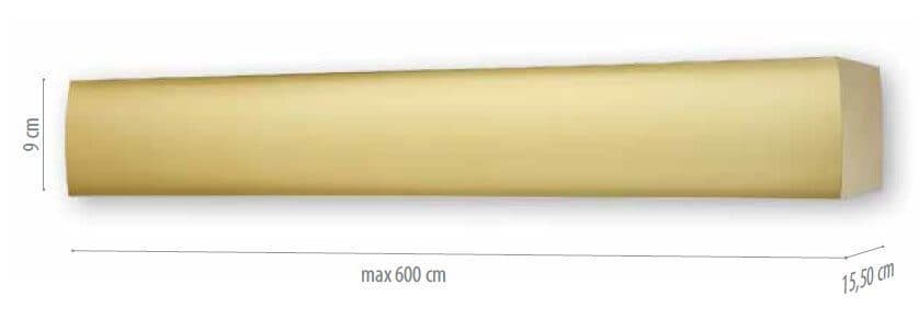 Μετόπη Αλουμινίου Anartisi MA69 Ματ Χρυσό Φ90mm - 2