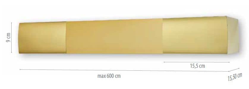 Μετόπη Αλουμινίου Anartisi MA72 Ματ Χρυσό / Χρυσό Φ90mm - 2