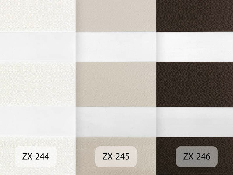 Ρολοκουρτίνα Διπλή Μέρα / Νύχτα Anartisi Zebra ZX 245 Γκρι Μπεζ - 2