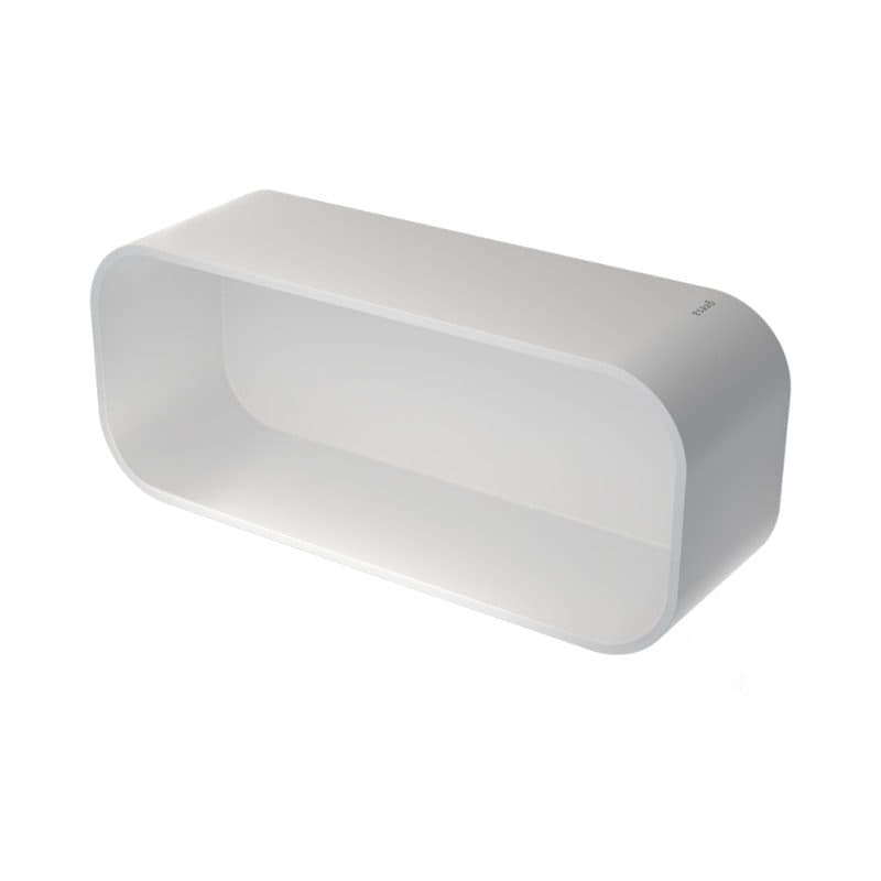 Καλάθι Εταζέρα Geesa 8901-300 Ματ Λευκό 25x11,1x8cm - 2