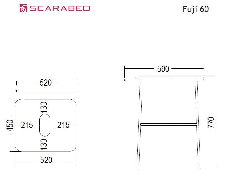 Έπιπλο Scarabeo Fuji 60 6016-8949 Rovere Nodato Π:59 Β:45 Υ:77cm - 3