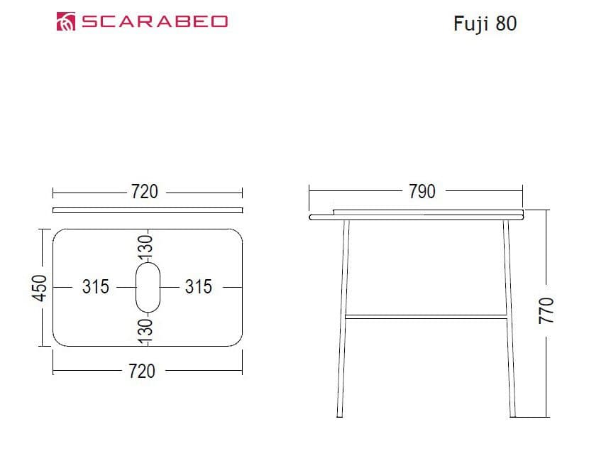 Έπιπλο Scarabeo Fuji 80 6018-8949 Rovere Nodato Π:79 Β:45 Υ:77cm - 3
