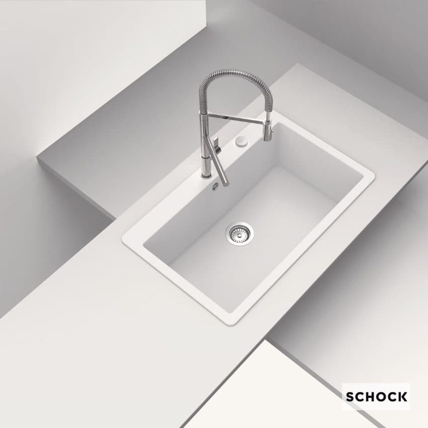 Νεροχύτης κουζίνας γρανιτένιος Schock Cristadur Mono 15090-1302 Polaris 83,8×53 (ένθετος) - 2