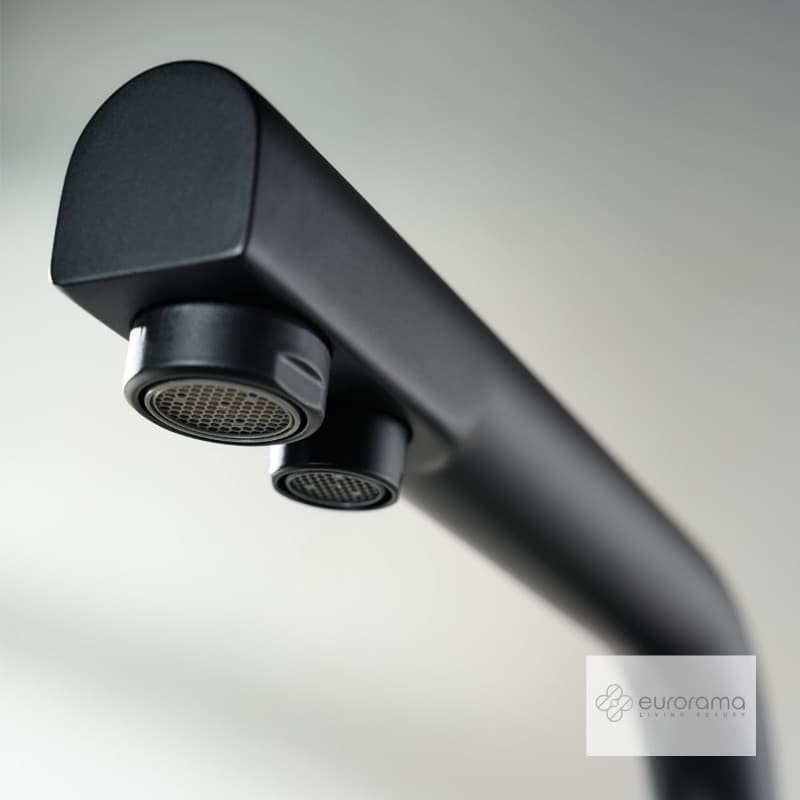 Μπαταρία κουζίνας Eurorama Filter-tap 13534-400 Ματ Μαύρο (για σύνδεση με ντεπόζιτο) Υ31,8cm - 4