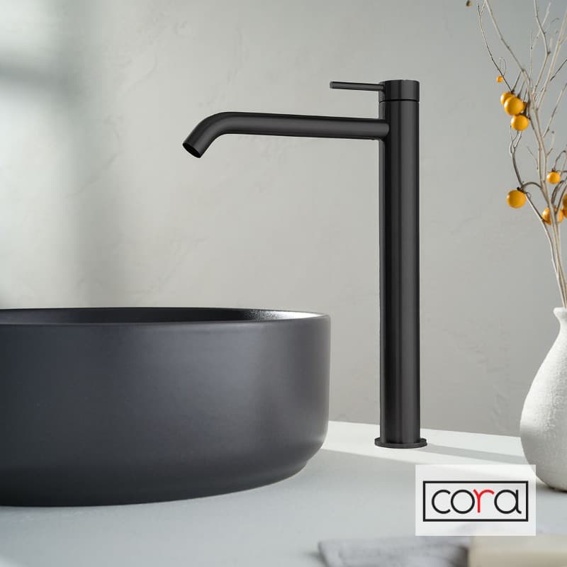 Μπαταρία Νιπτήρος Ψηλή Cora 6113-411 PVD Black Brushed - 2