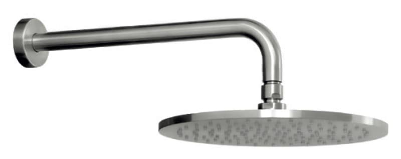 Ανακλινόμενη Κεφαλή Φ25cm με Μπράτσο Τοίχου 35cm Cora IN225-111 + IN135-111 Inox Brushed PVD (πώληση σε συνδυασμό με μίκτη ίδιας απόχρωσης)