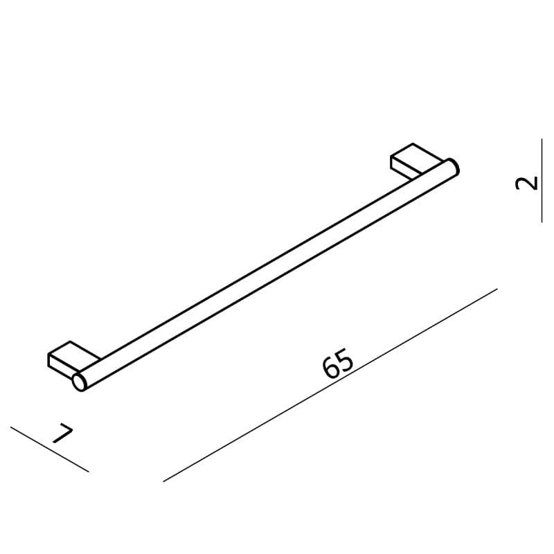 Πετσετοκρεμάστρα Langberger 21280-01A Χρώμιο 65x7x2cm - 3