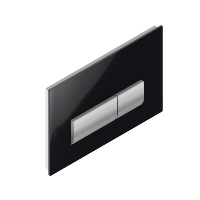 Πλακέτα χειρισμού easy-touch Wisa Vivente F390-400 Μαύρο κρύσταλλο / Χρώμιο 24,7x16,5cm - 2