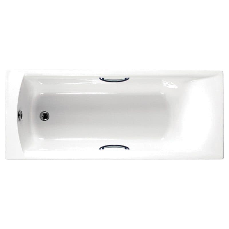 Μπανιέρα ευθύγραμμη Carron Delta 400-424C Λευκό 140x70cm - 4