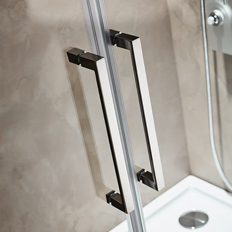 Καμπίνα Ντουζιέρας Devon Primus Plus Slider 2+2 SL2TC-100 + SPTC-100 Χρώμιο Clean Glass Ύψος 195cm - 5