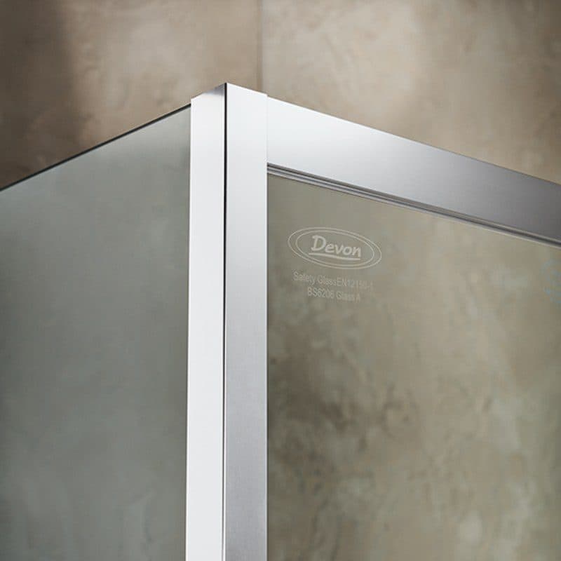 Καμπίνα Ντουζιέρας Devon Primus Plus Slider 2+2 SL2TC-100 + SPTC-100 Χρώμιο Clean Glass Ύψος 195cm - 6