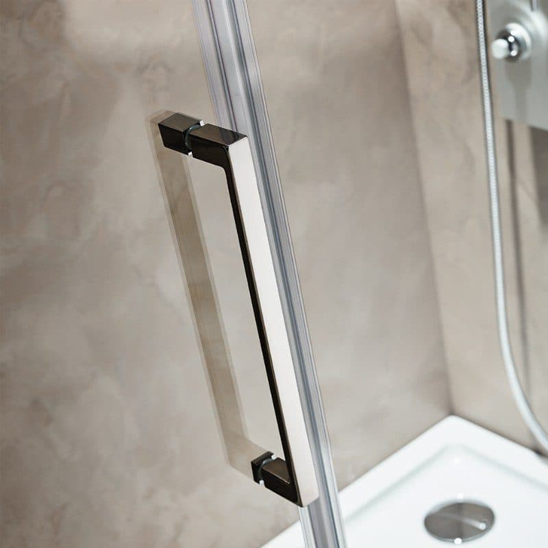 Καμπίνα Ντουζιέρας Devon Primus Plus Slider 1+1 SLTC-100 + SPTC-100 Χρώμιο Clean Glass Ύψος 195cm - 5