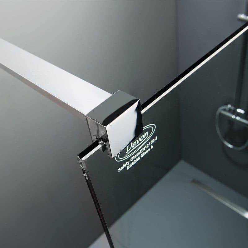 Καμπίνα Ντουζιέρας Walk In Devon Iwis IWC-100 Χρώμιο Clean Glass Ύψος 200cm - 2