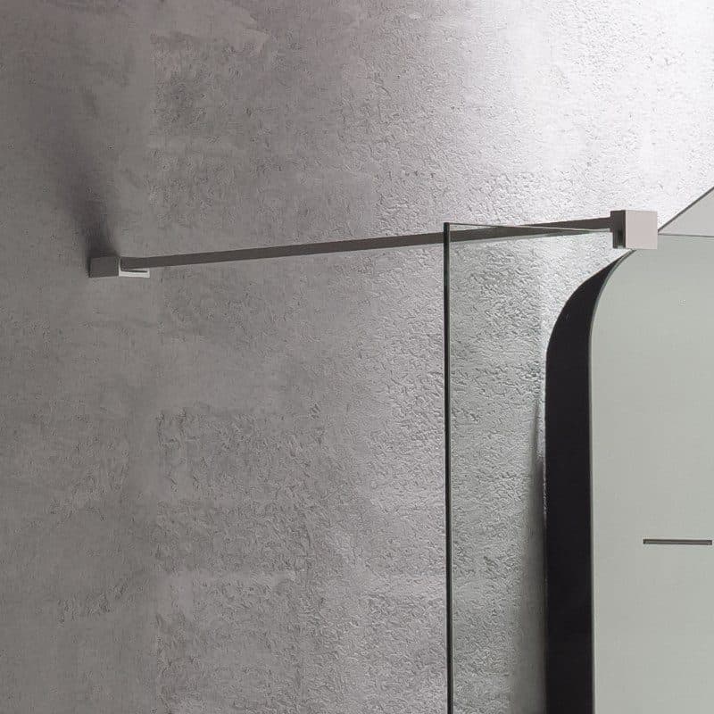 Καμπίνα Ντουζιέρας Walk In Devon Iwis IWC-300 Ματ Λευκό Clean Glass Ύψος 200cm - 2
