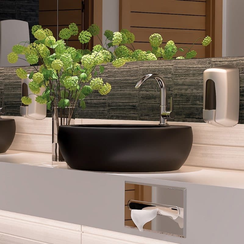 Ντισπένσερ Επιτοίχιο Geesa Hotelia 1217-110 1000ml Ματ Ίνοξ 12,9x9,9x23,7cm - 3