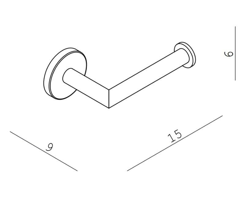Χαρτοθήκη Langberger 21108-48A Χρώμιο 15x9x6cm - 2