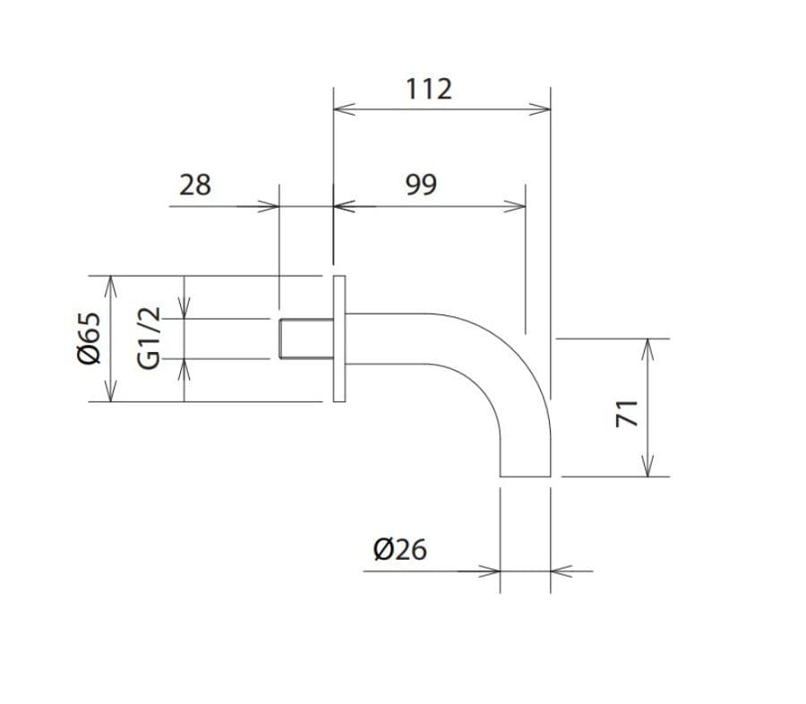 Στόμιο Ντους La Torre 12144-10-110 Inox Σατινέ (πώληση σε συνδυασμό με μίκτη ίδιας απόχρωσης) - 2