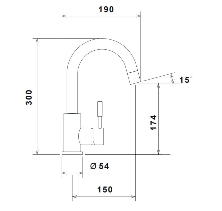 Μπαταρία Νιπτήρος La Torre New Tech 12601-100 Χρώμιο - 4