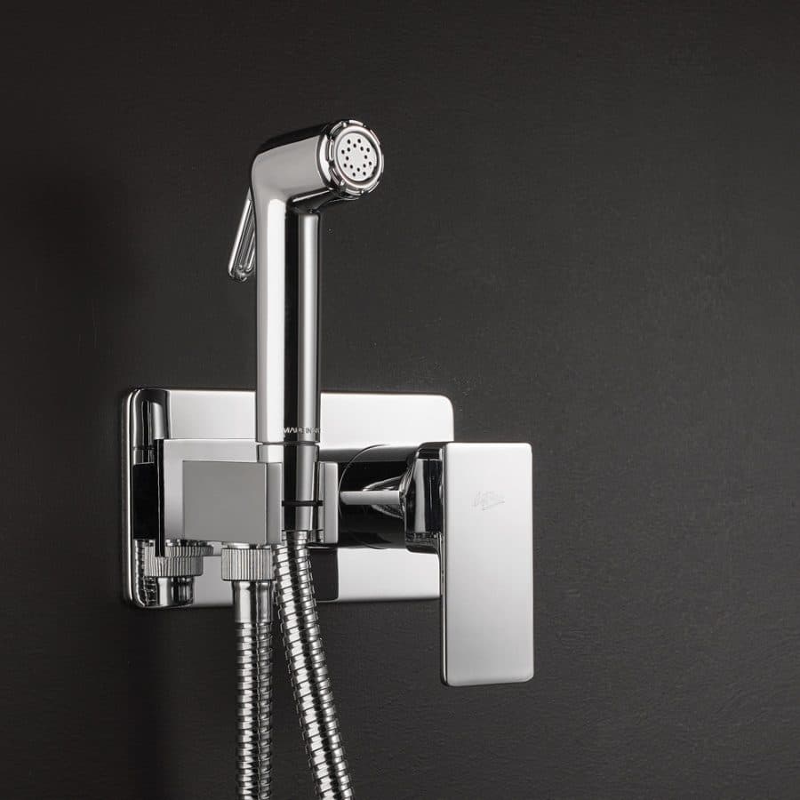 Μίκτης Εντοιχισμού με Ντουζάκι shut-off La Torre Flush mix 45211-100 Χρώμιο (ζεστό / κρύο) - 2