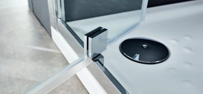 Καμπίνα Ντουζιέρας Devon Flow Pivot PFC-100 + SPFC-100 Χρώμιο Clean Glass Ύψος 195cm - 4