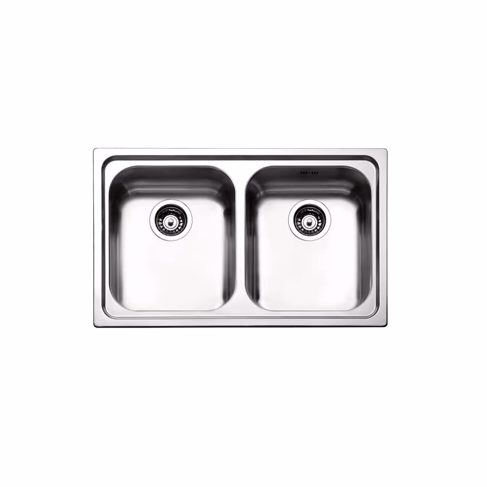 Νεροχύτης κουζίνας ανοξείδωτος Apell Venezia 8380-110 Inox Σατινέ λείο 79×50 (ένθετος)